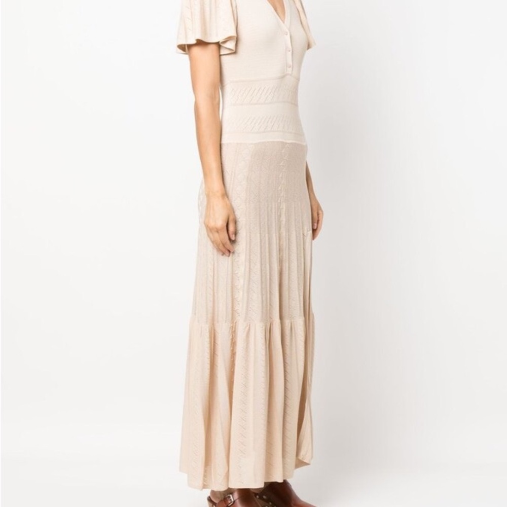 Elegant Cream Maxi Dress-ba&sh